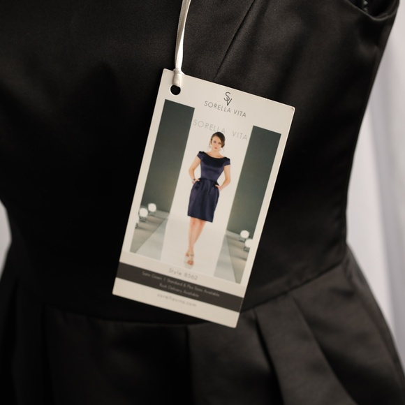 Sorella Vita 8562 Little Black Dress Tag Size 10 (size 6-8) - Picture 11 of 14